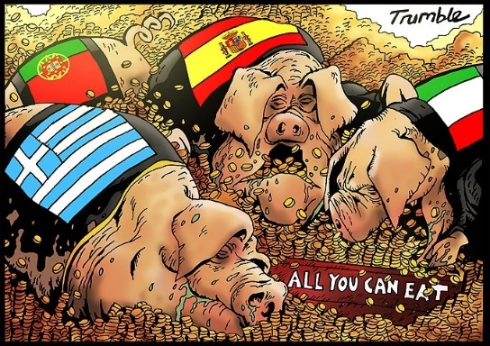 Los “cerdos” se comen  el dinero de las arcas europeas