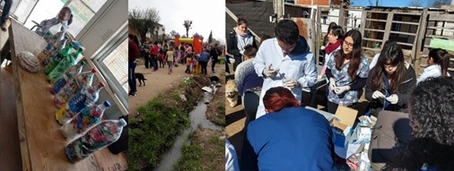 Figura 9. Vacunación de animales, ladrillos ecológicos y participación  colectiva en Puente de Fierro