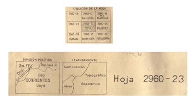 Gráficos ilustrativos IGM
Hoja topográfica Goya 2960-23