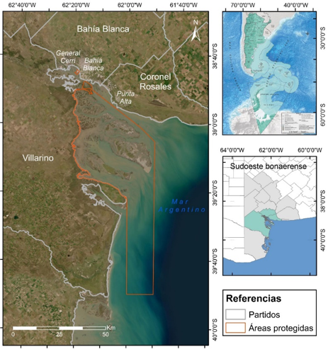 Localización del estuario de Bahía Blanca
