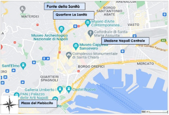 Mapa de Nápoles