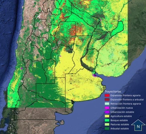 Principales
trayectorias de uso del suelo, Argentina 1992-2020