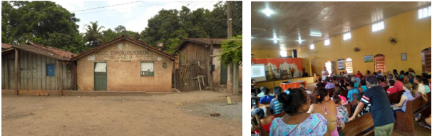 Vivienda de Edvard, sede provisional de la Asociación de Vecinos  (ACMP); una asamblea en Piquiá de Baixo.